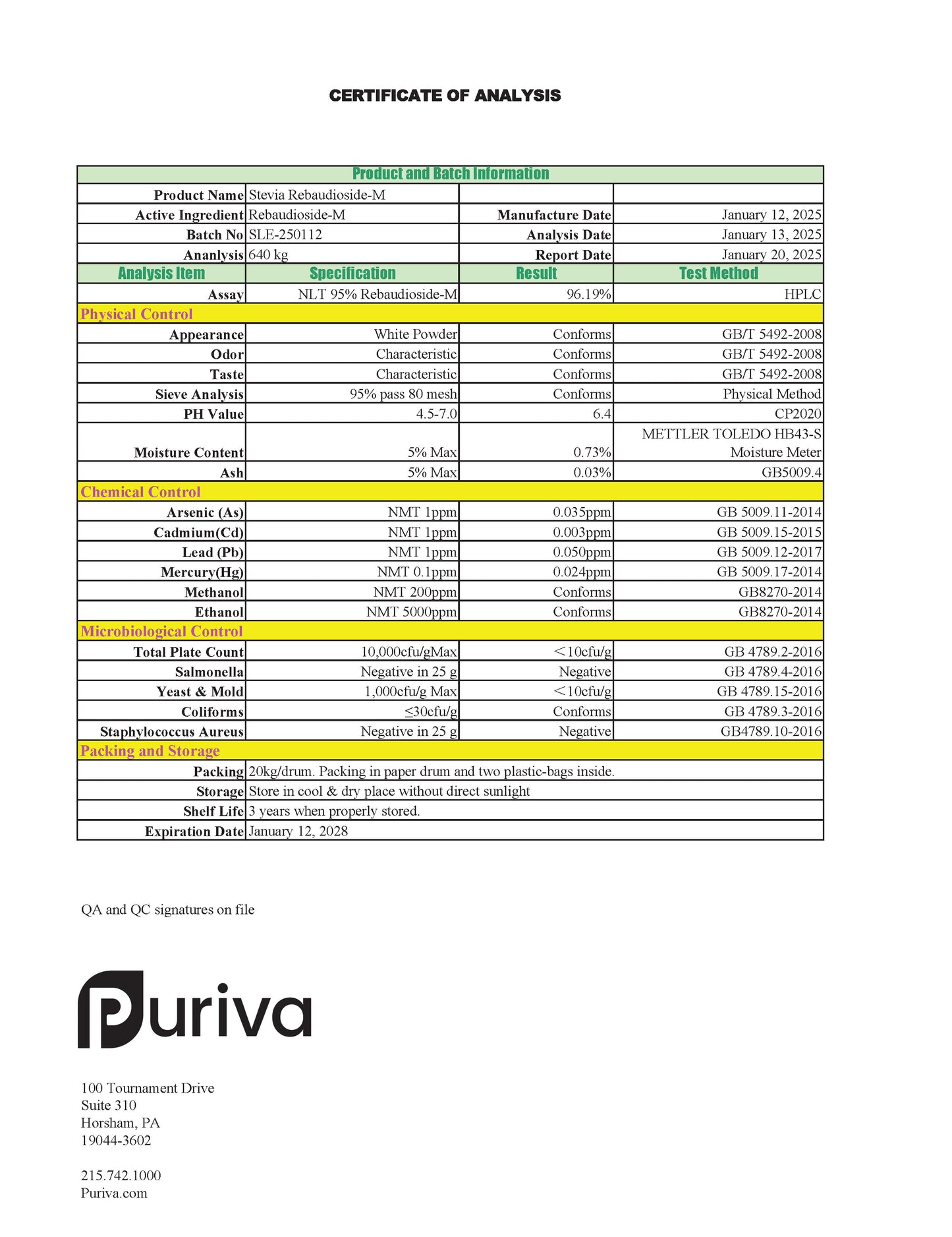 Stevia Reb M powder, (Reb-M | Rebaudioside M), 1 Kilogram | 2.2 Pounds, Puriva Nutrition