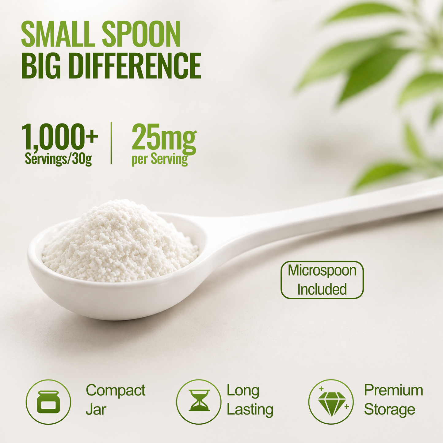 Stevia Reb M powder, (Reb-M | Rebaudioside M), 90 grams | 3,000 servings, Puriva Nutrition