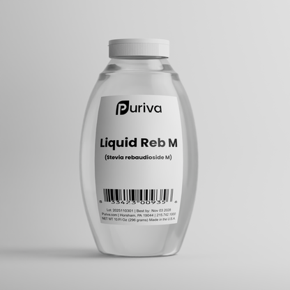Organic Stevia Reb M Liquid Sweetener Concentrate | Superior to Reb A, Reb D, and all stevia extracts | 5,000 servings with refill pack, Puriva Nutrition