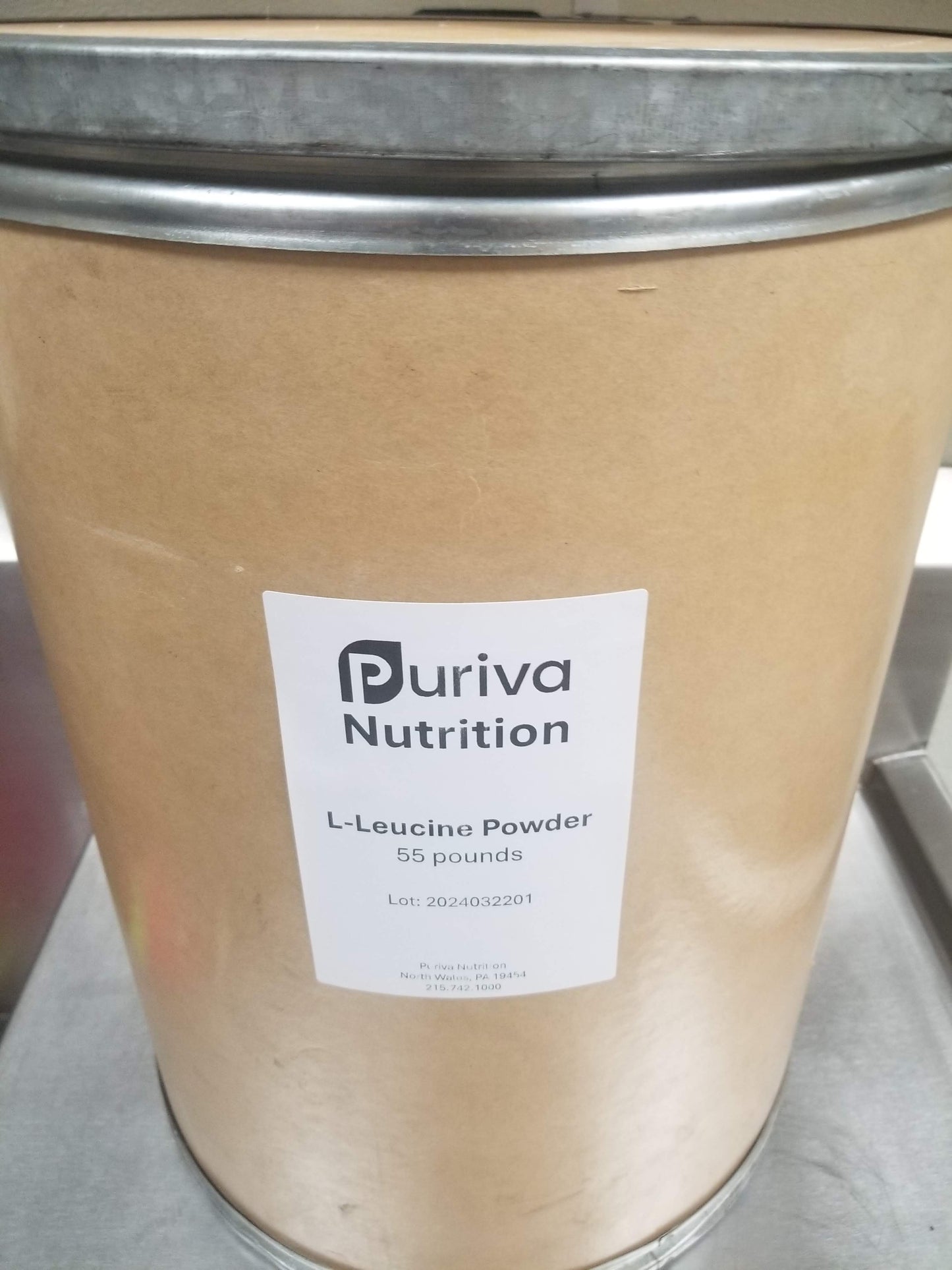 L-Leucine powder, 1 pound, by Puriva Nutrition