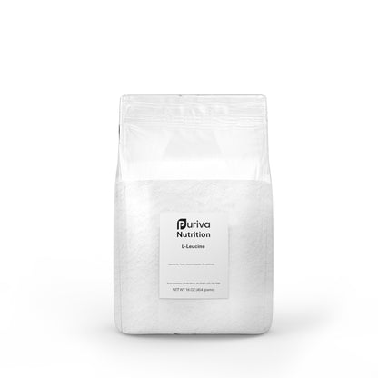 L-Leucine powder, 1 pound, by Puriva Nutrition