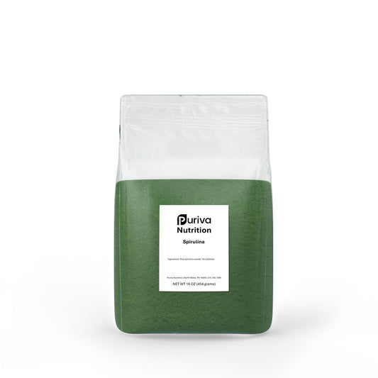 Spirulina powder, 1 pound, Puriva Nutrition