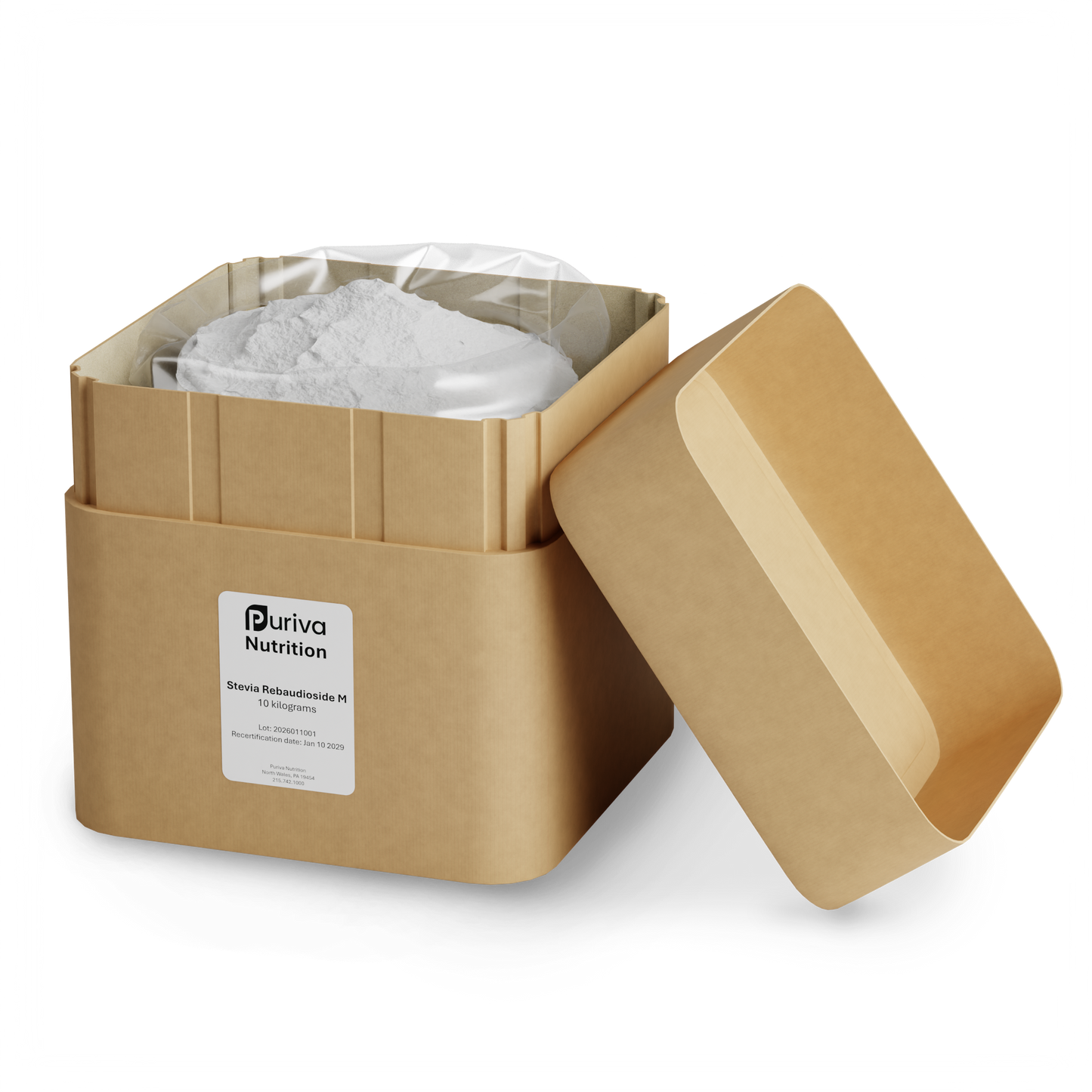 Stevia Reb M powder, 10 kilograms | 22 pounds