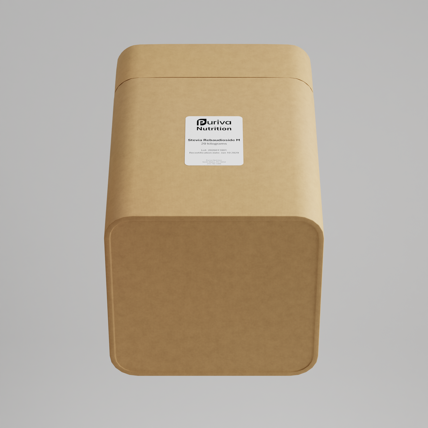Stevia Reb M powder, (Reb-M | Rebaudioside M), 20 Kilograms | 44.1 Pounds, Puriva Nutrition