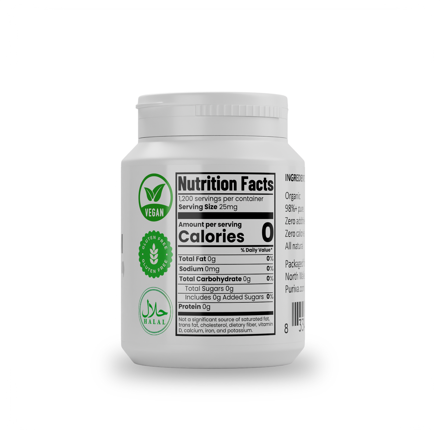 Stevia Reb M powder, 30 grams | 1,000 servings