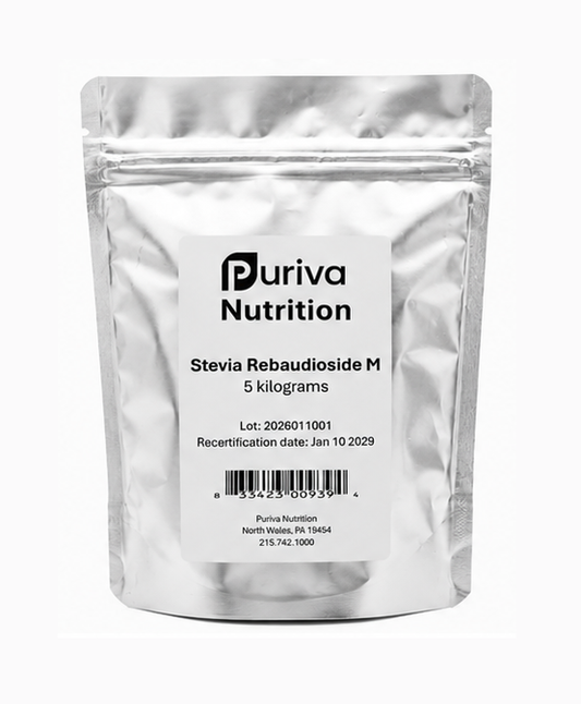 Stevia Reb M powder, (Reb-M | Rebaudioside M), 5 Kilograms | 11 Pounds, Puriva Nutrition