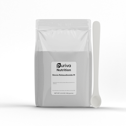 Stevia Reb M powder, (Reb-M | Rebaudioside M), 100 grams | 3,300 servings, Puriva Nutrition
