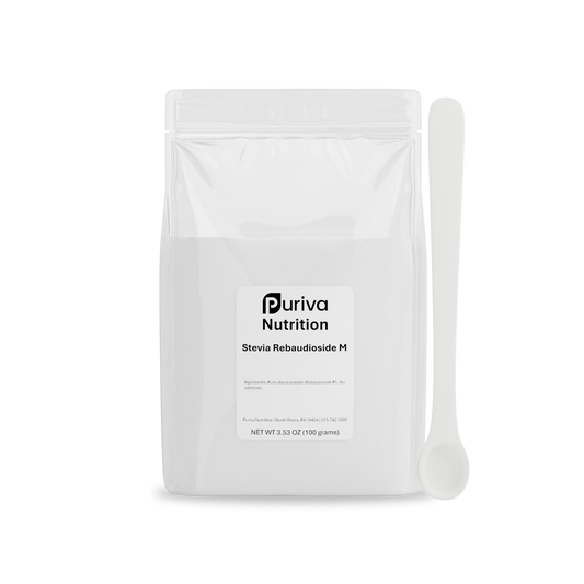Stevia Reb M powder, (Reb-M | Rebaudioside M), 100 grams | 3,300 servings, Puriva Nutrition