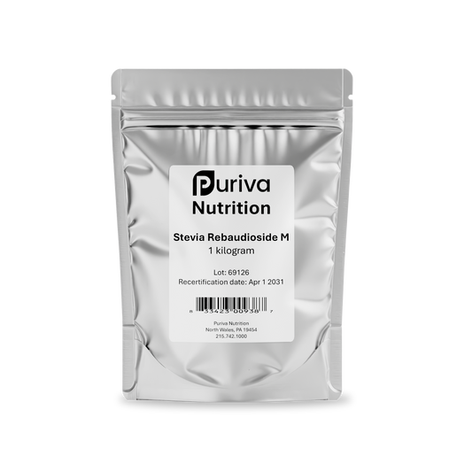 Stevia Reb M powder, (Reb-M | Rebaudioside M), 1 Kilogram | 2.2 Pounds, Puriva Nutrition