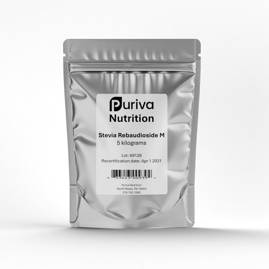 Stevia Reb M powder, (Reb-M | Rebaudioside M), 5 Kilograms | 11 Pounds, Puriva Nutrition