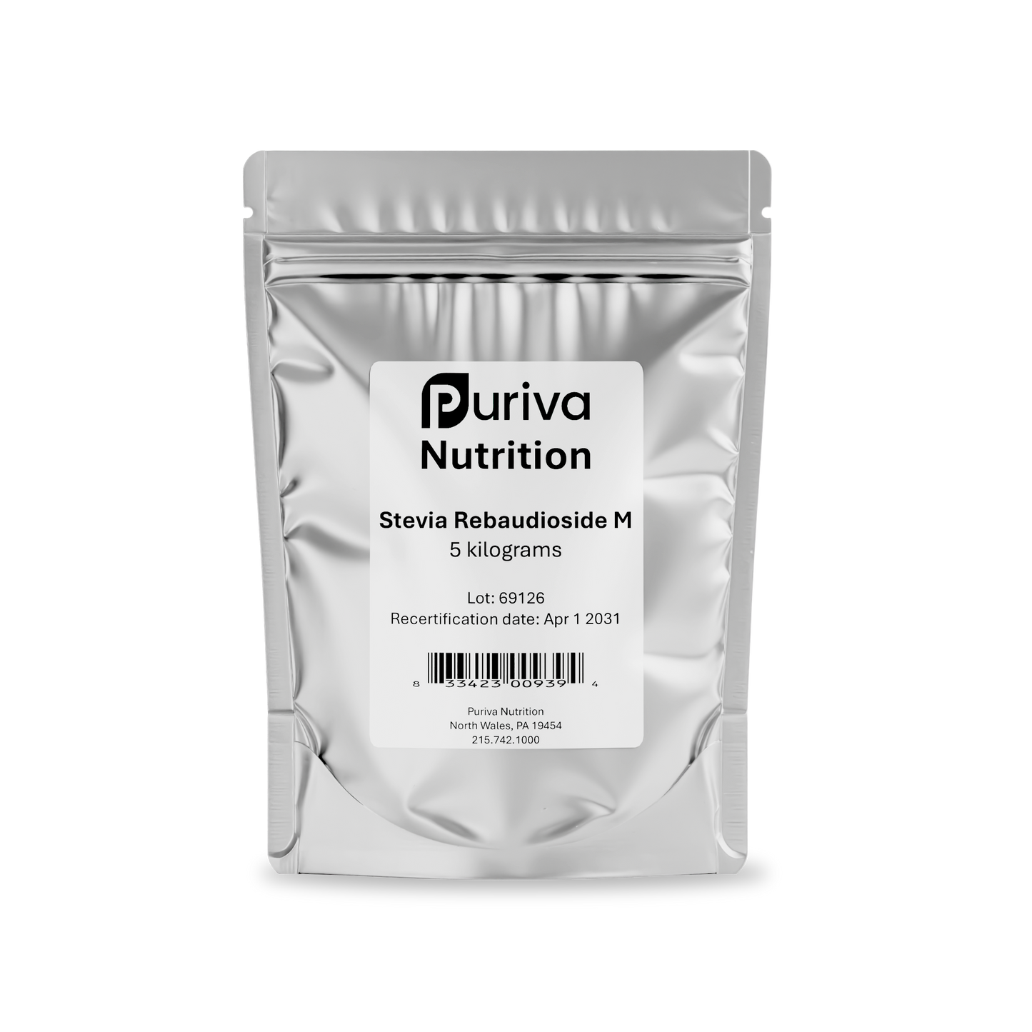 Stevia Reb M powder, 5 kilograms | 11 pounds