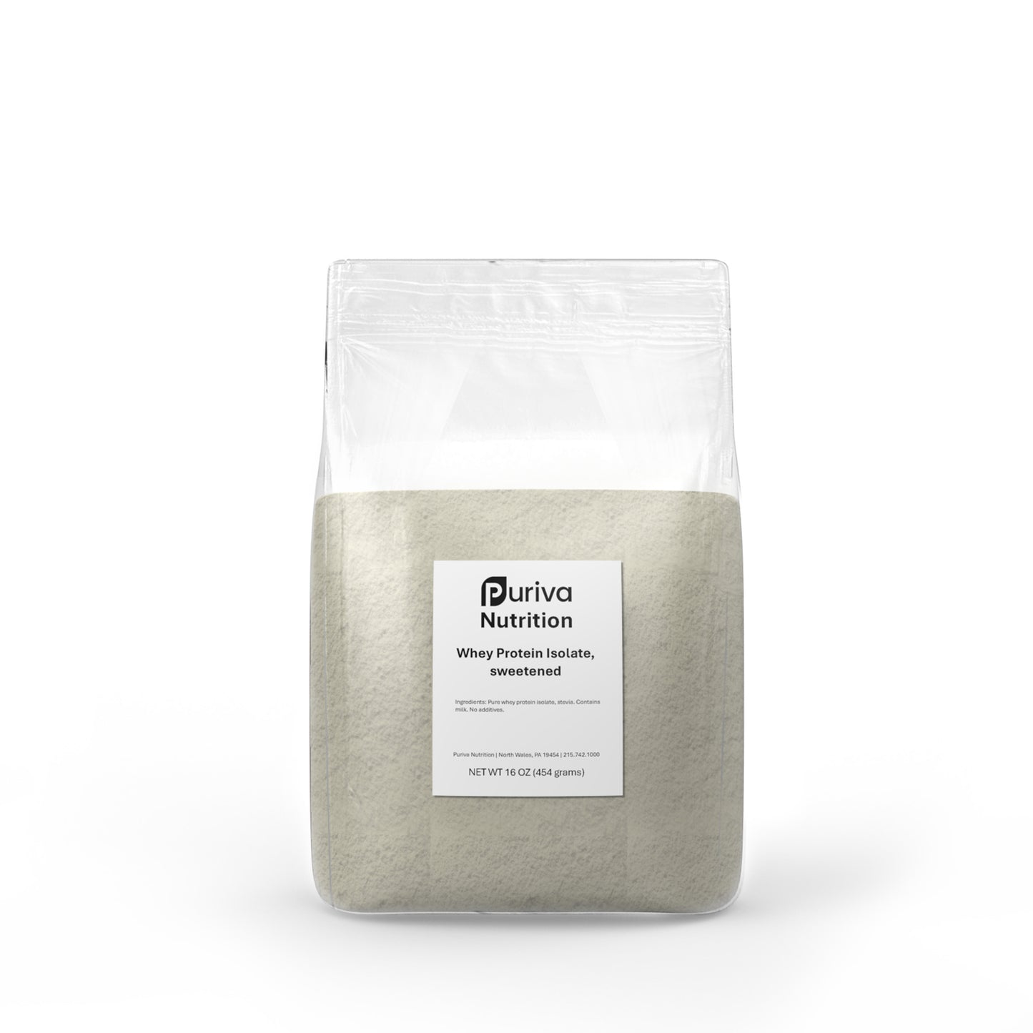 Signature Protein | Sweetened Whey Protein Isolate, 1 pound, Puriva Nutrition